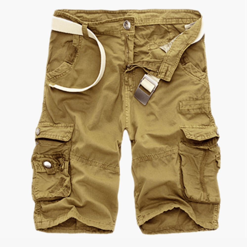 Classic Cargo Men's Shorts | Belted Cotton Cargo Shorts For Men-The Comfy Shorts