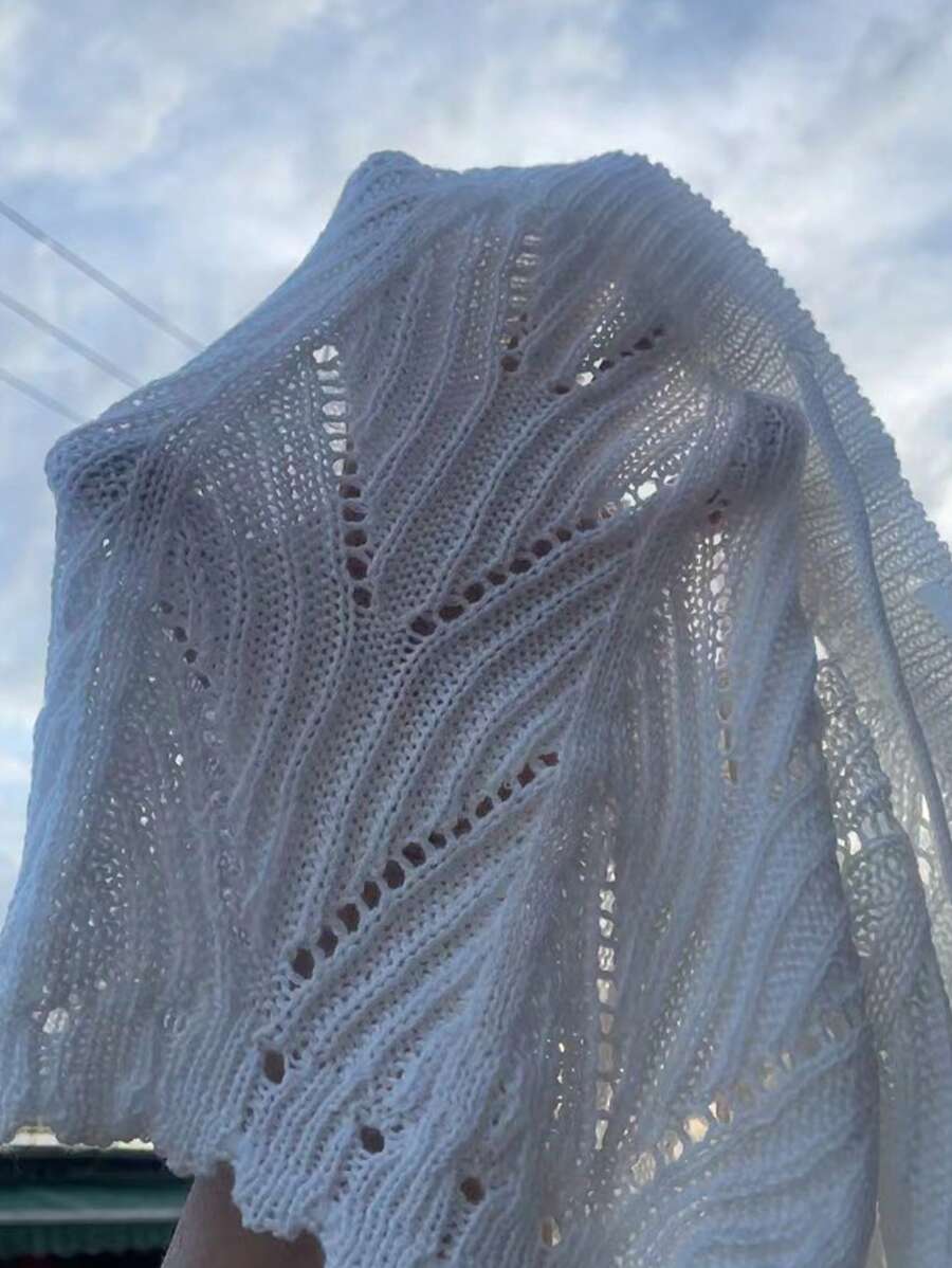 SHEIN Swim Vcay Summer Beach Hollow Out Drawstring Waist Cover Up Shorts - White - View 9