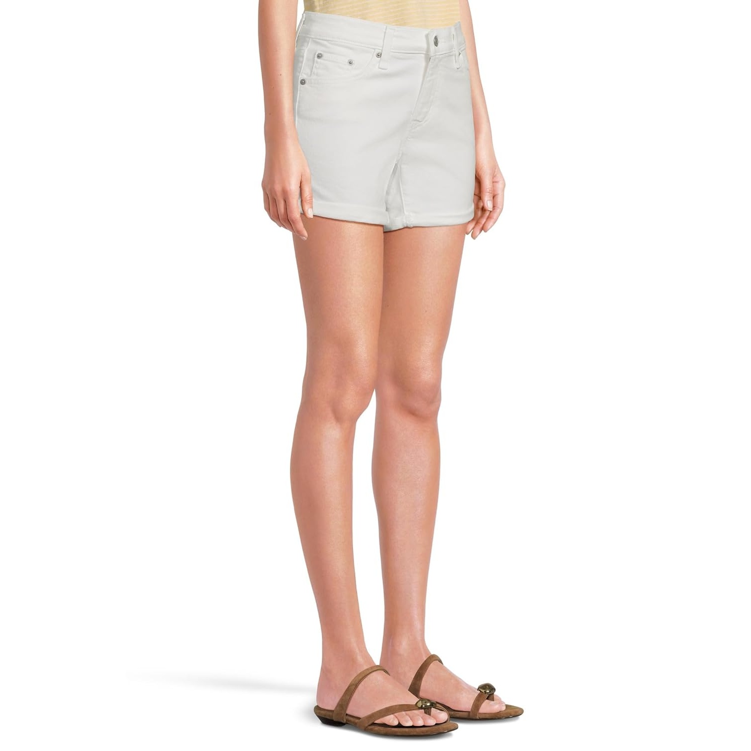 Slim Fit Denim Shorts For Women