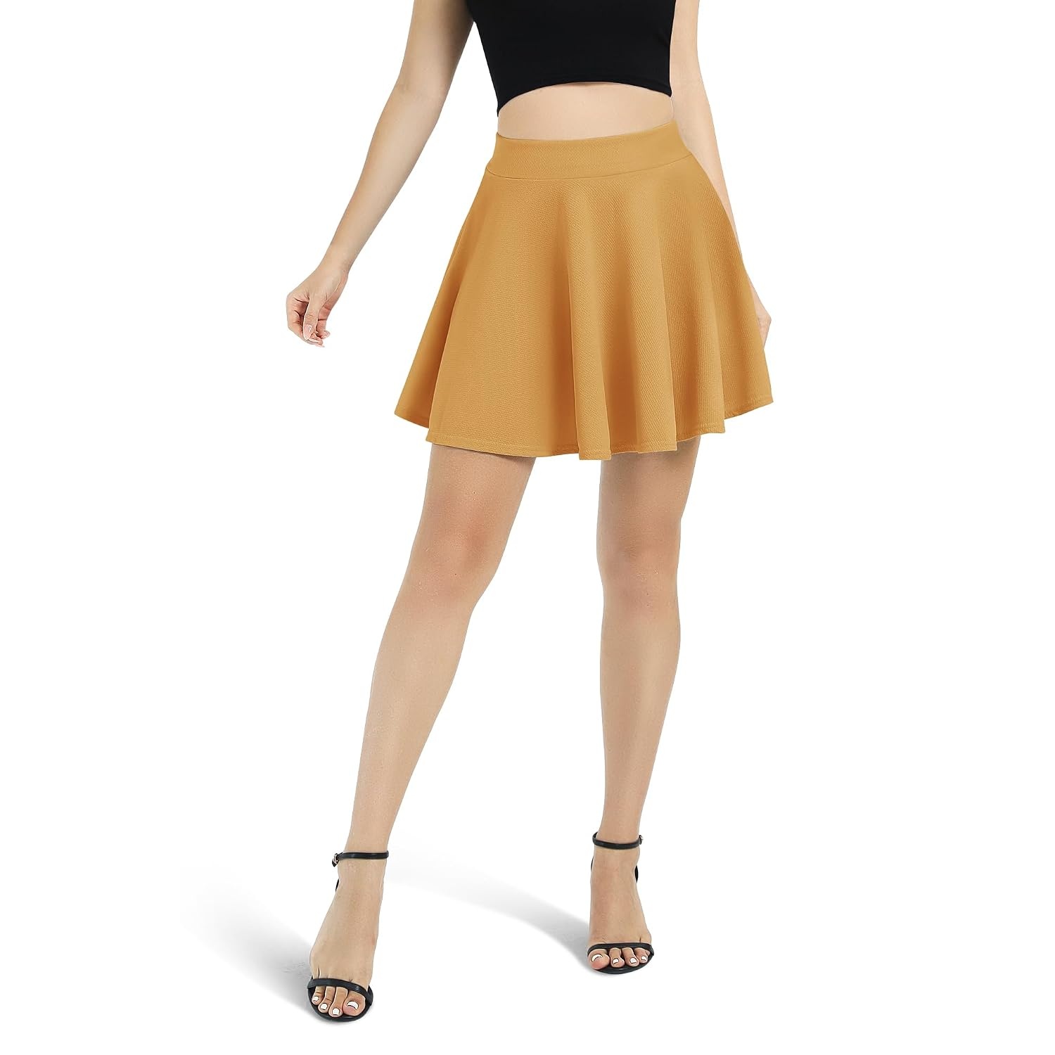 Versatile Casual Flared Skater Skirt For Women