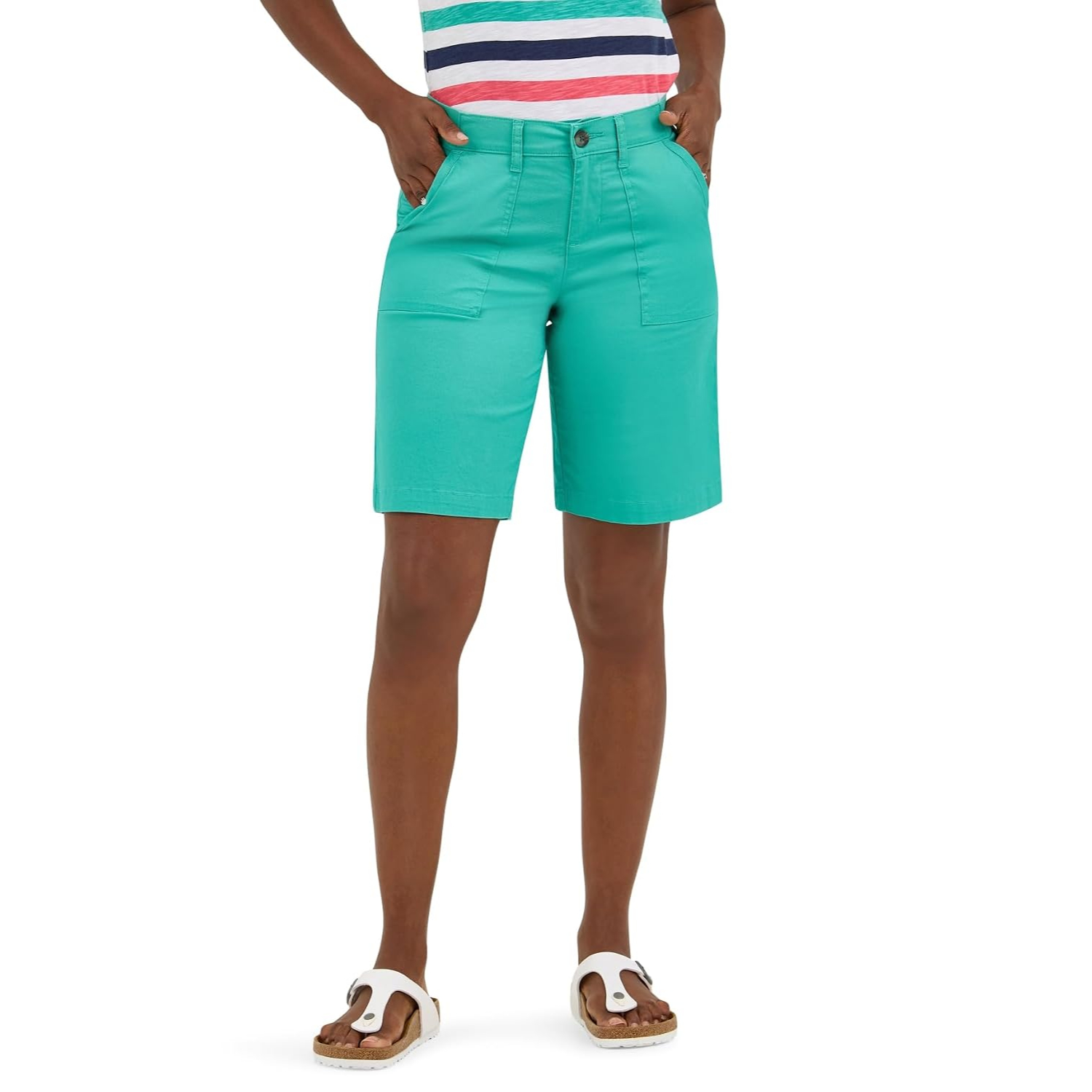 Ultra Lux Comfort Flex To Go Utility Bermuda Shorts For Women