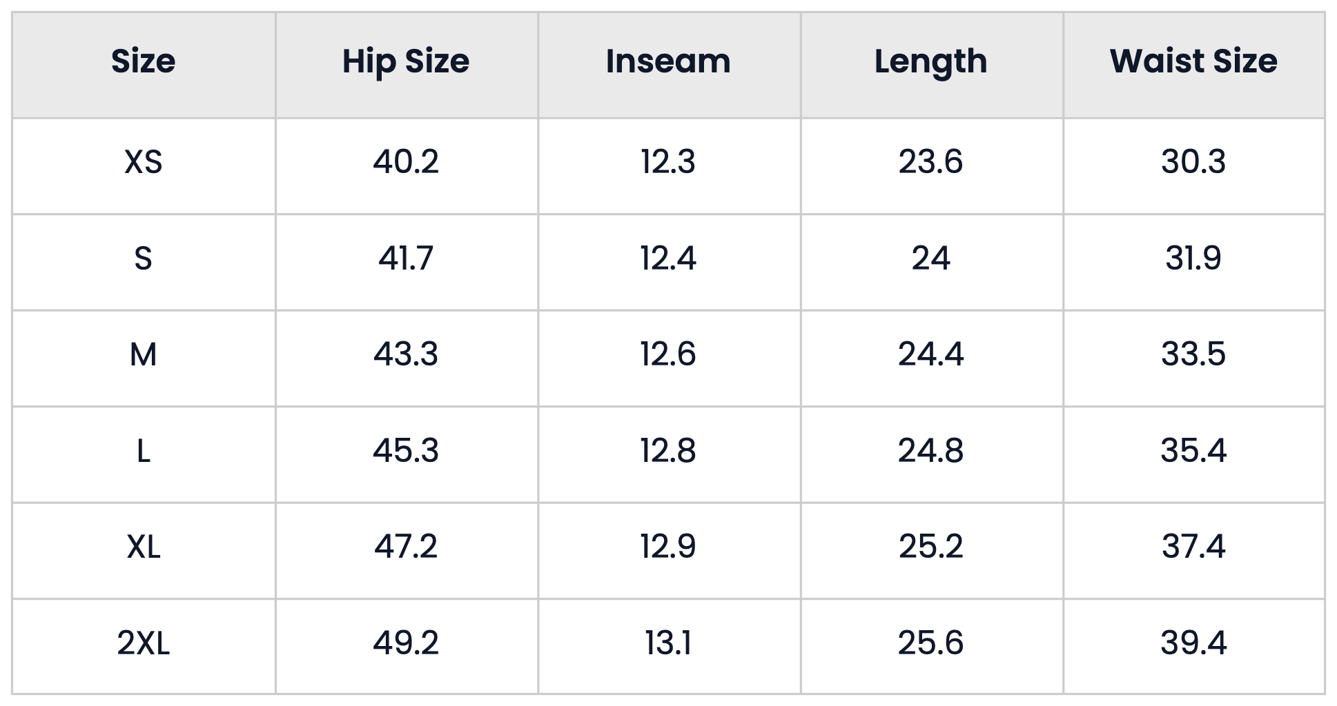 Size Chart for Y2K Camouflage Cargo Denim Shorts Casual Streetwear Style