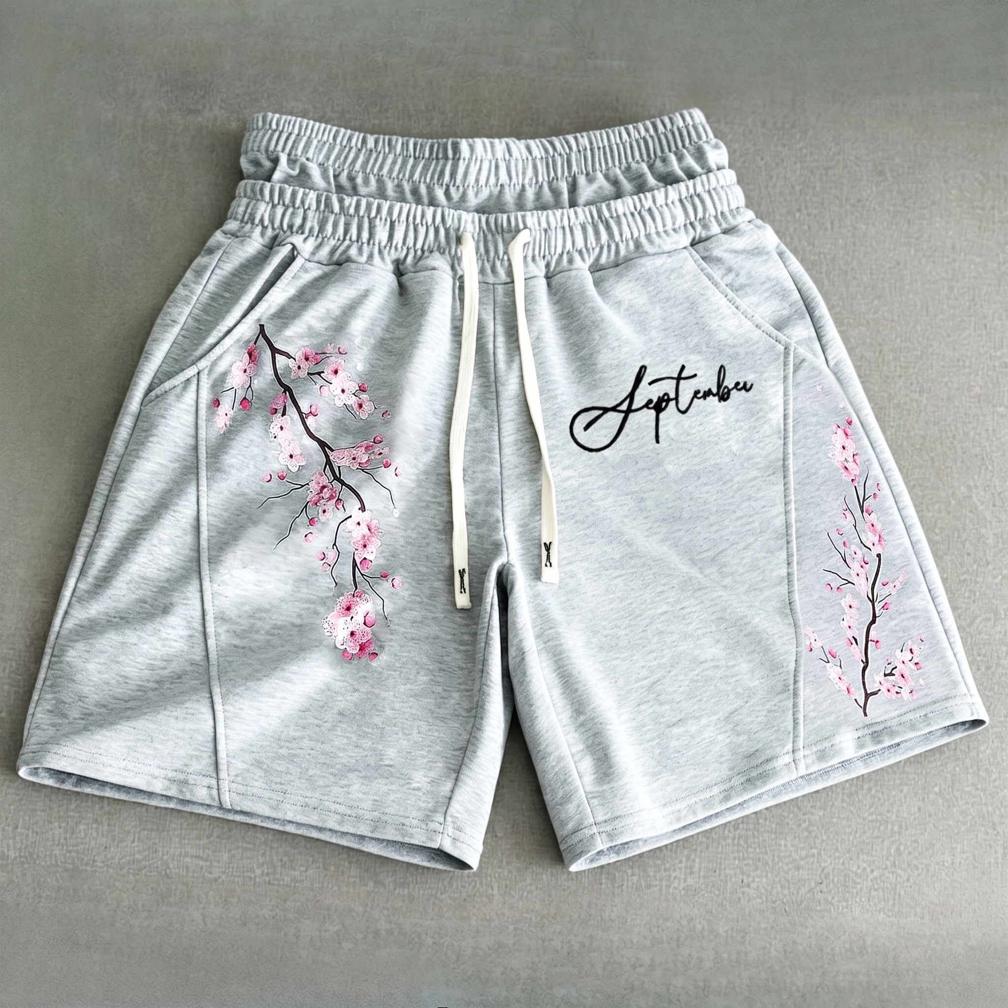 Casual Letter Print Shorts With Drawstring For Men