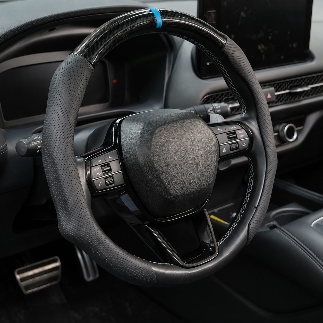 Automotive Car Steering Wheel Cover With Ultra Thin Grip