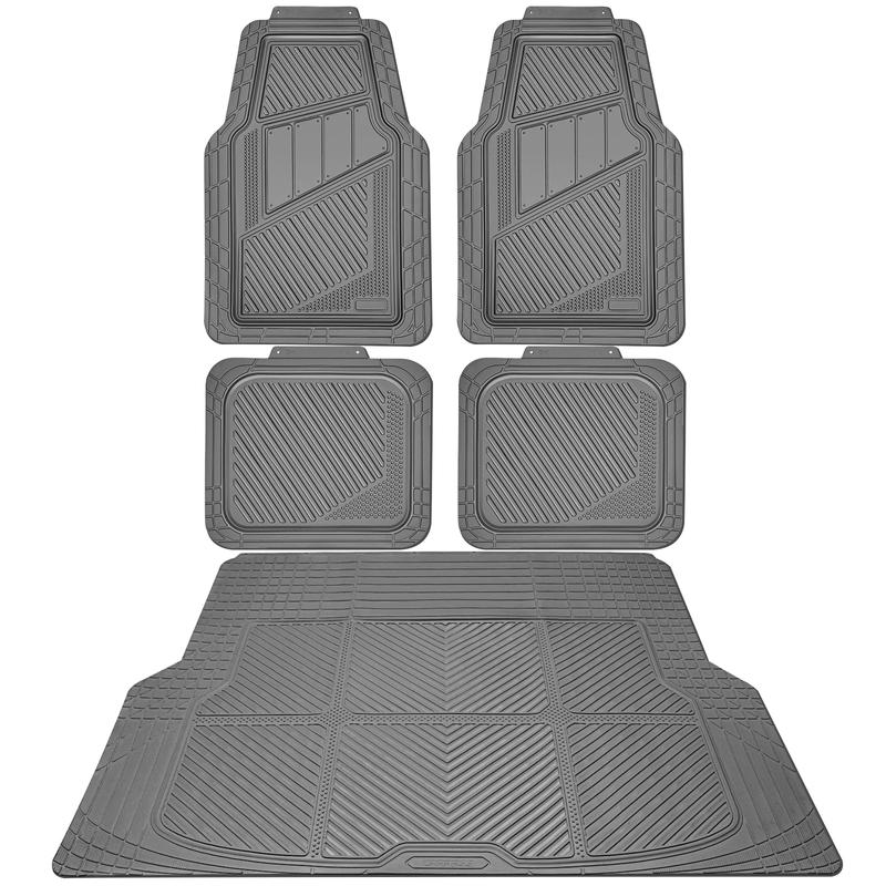 4 Pieces Heavy Duty Rubber Car Floor Mats