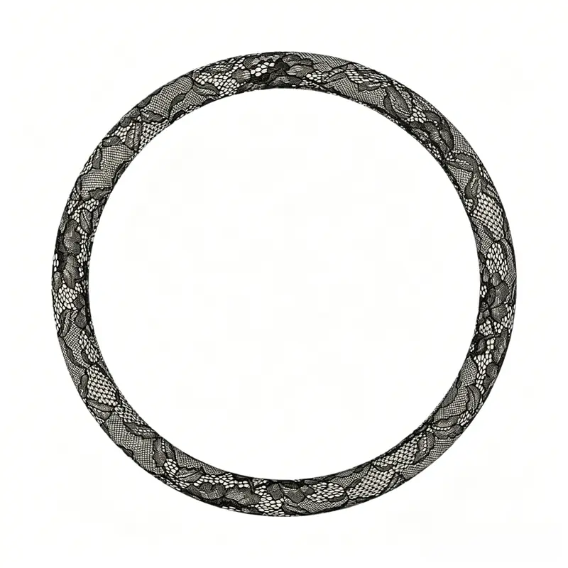 15 Inch Diameter Non Slip Lace Steering Wheel Covers For Cars