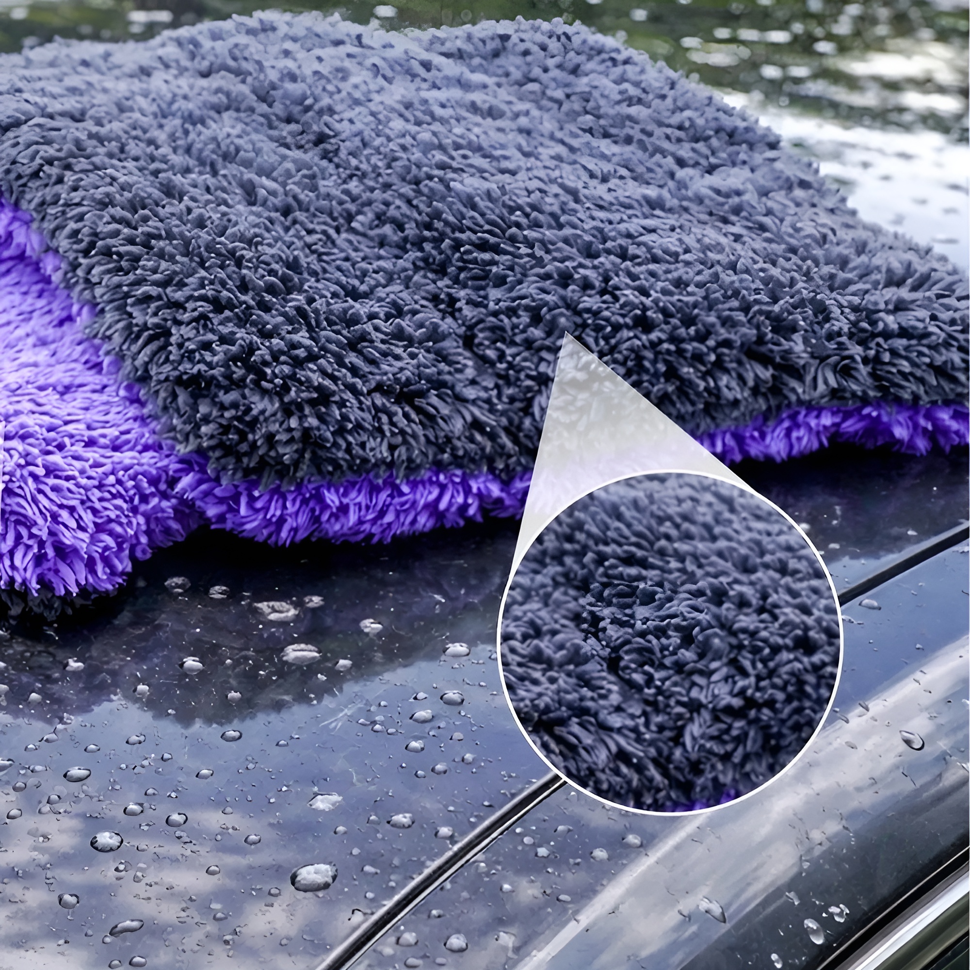Pack Of 4 Ultra Soft Microfiber Car Wash Pad Set