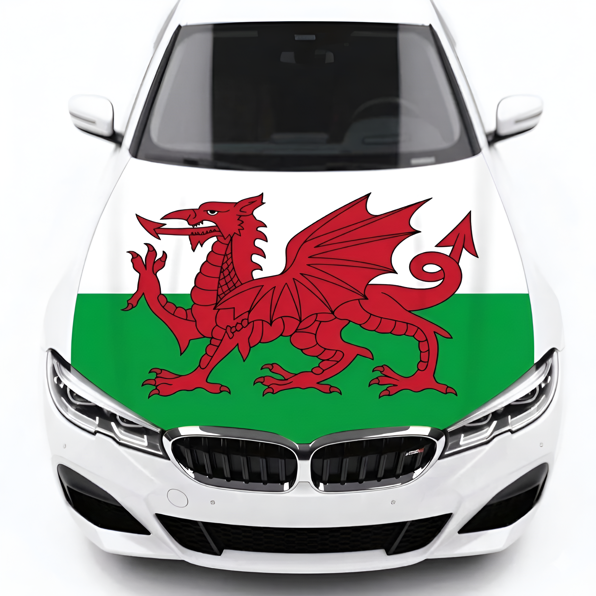 Official FIFA 2026 Wales Flag Car Hood Cover