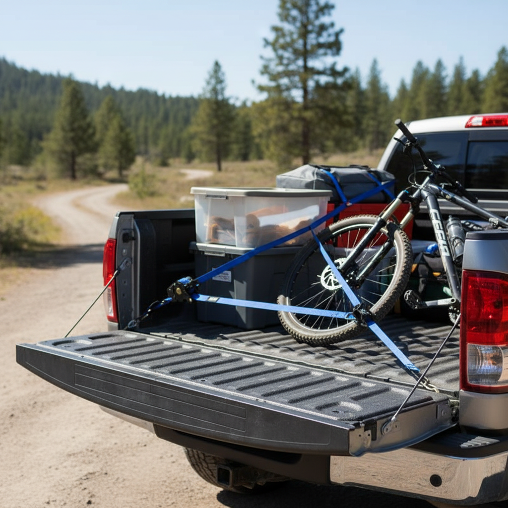 2 Pack Heavy Duty Retractable Tie Down Straps 