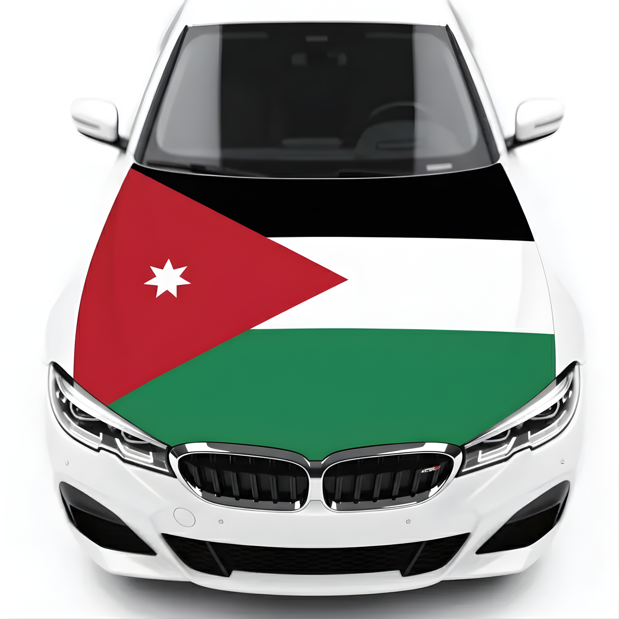 Official FIFA 2026 Jordan Flag Car Hood Cover