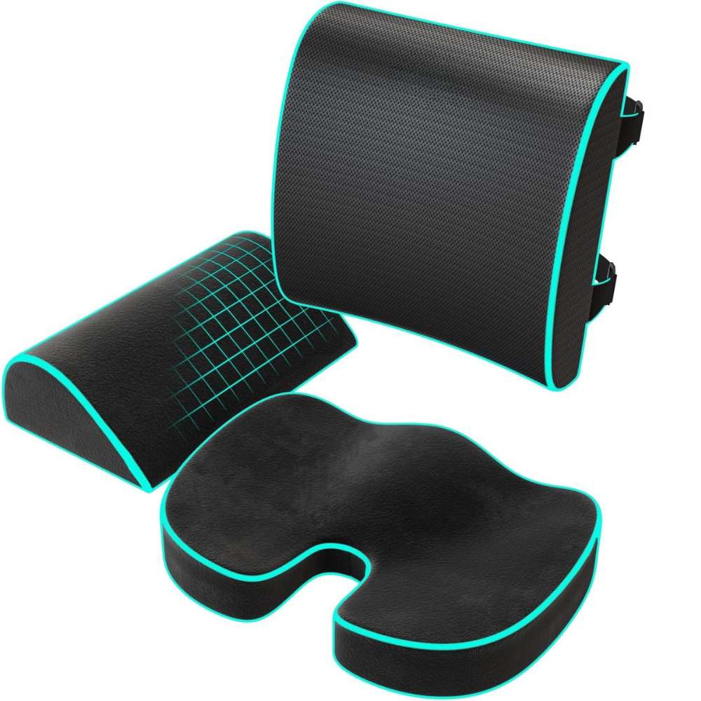 Memory Foam Seat Cushion For Support Set Office Car-Car Door Sills