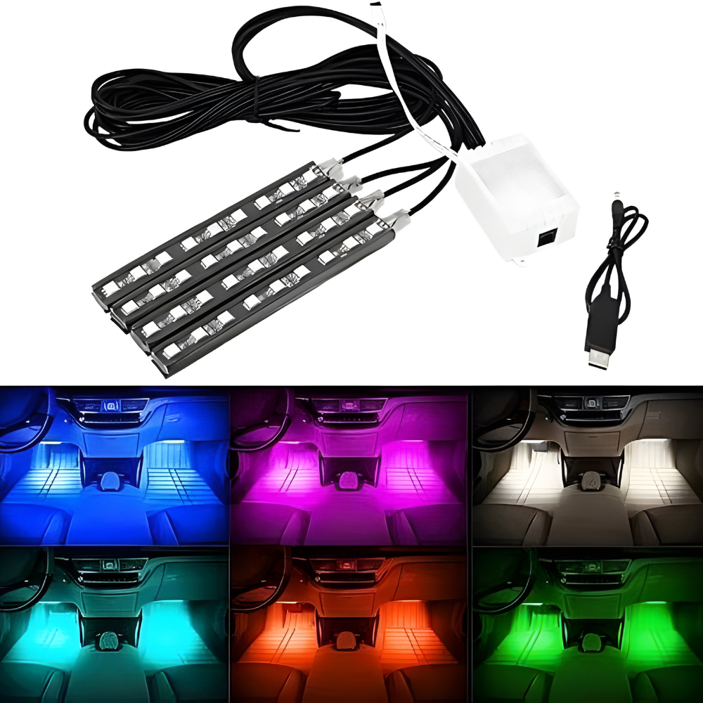 Customizable LED Under Glow Lighting Kit for Vehicle