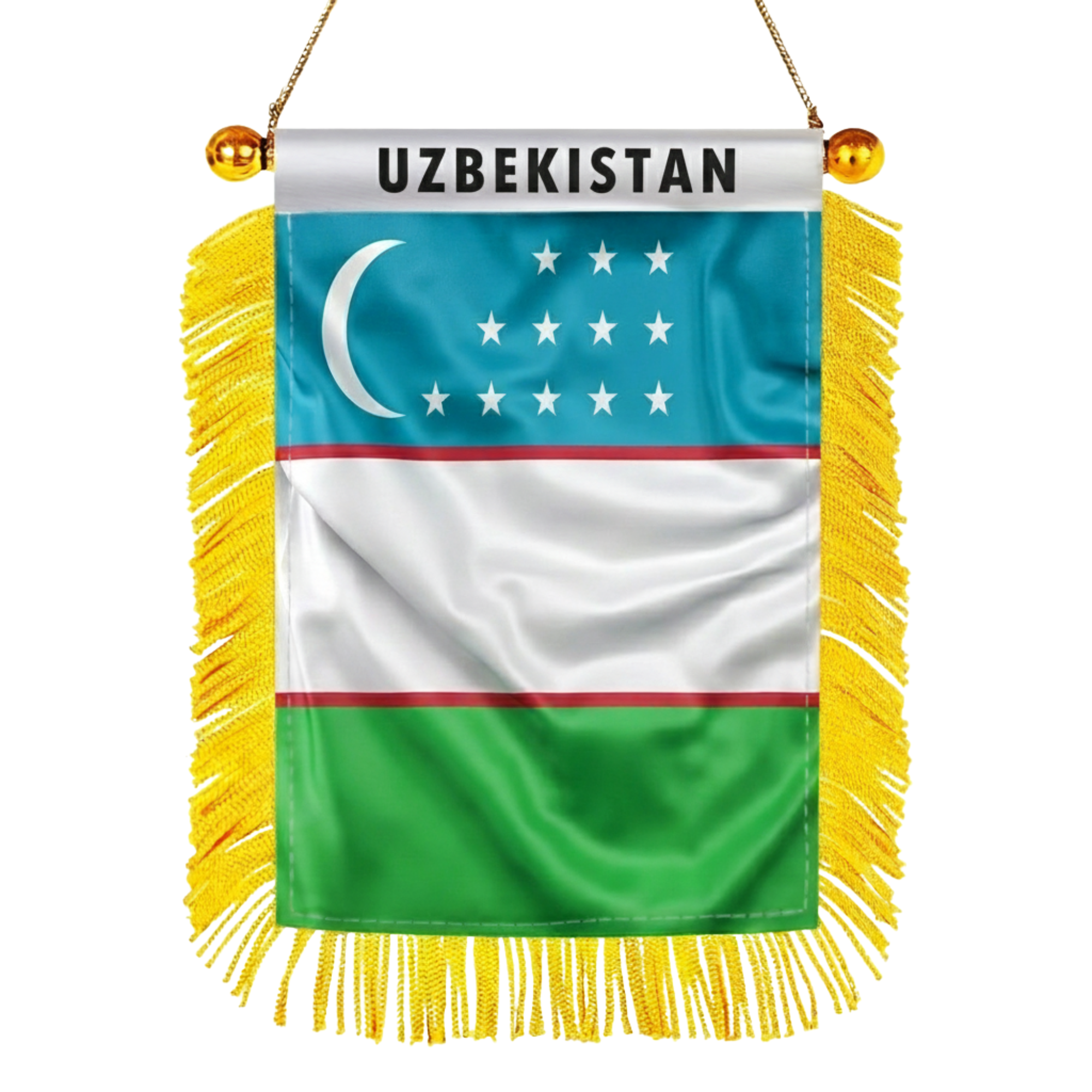 Official FIFA 2026 Uzbekistan Car Window Mini Decorative Flag