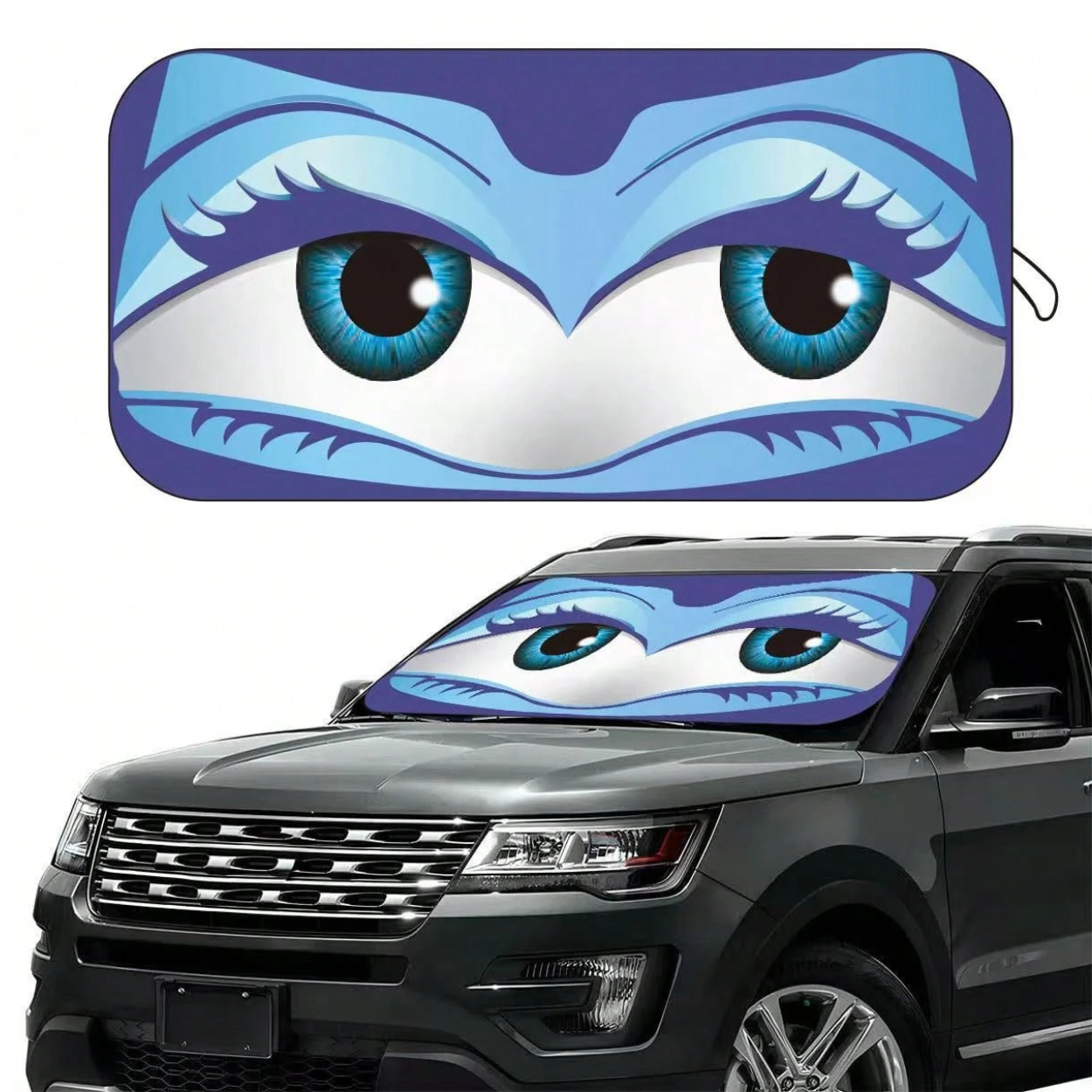 Foldable Car Front Windshield Sunshade Design