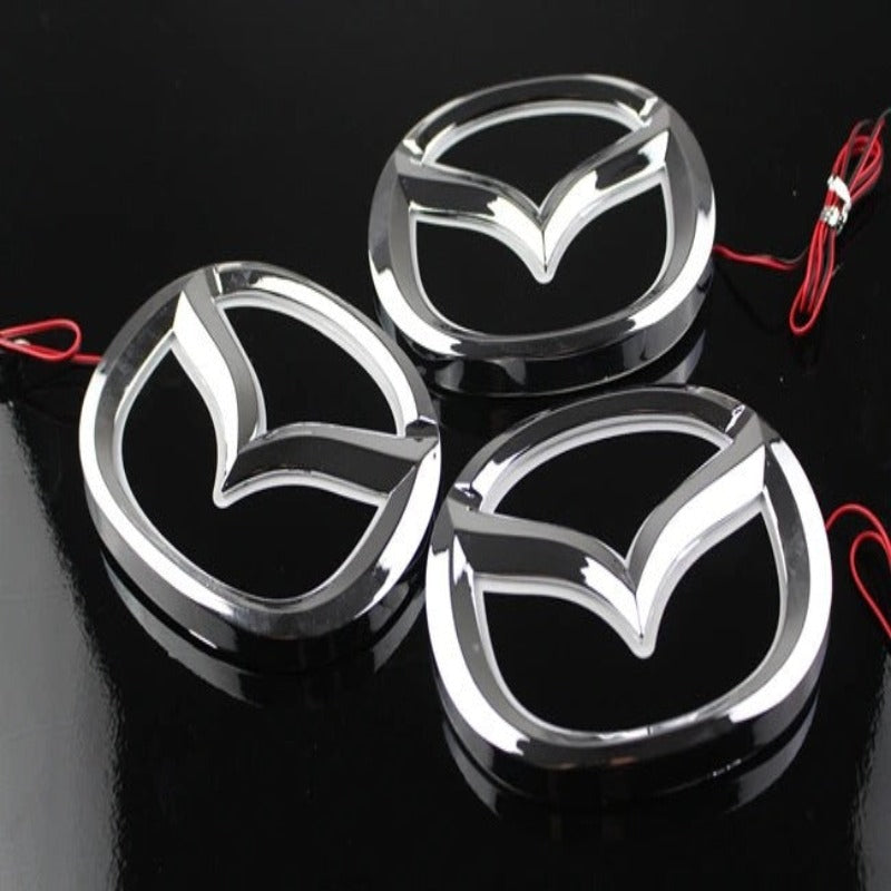 LED Light Up Mazda Emblem-Car Door Sills