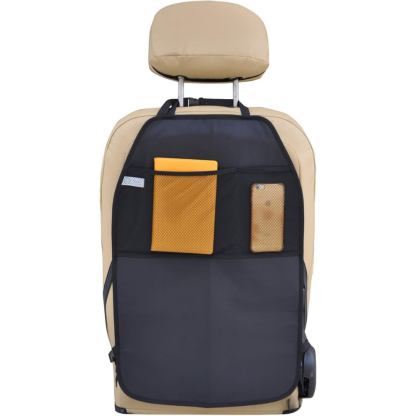 Back Seat Cover With Pockets Car Organizer Kick Mat-Car Door Sills