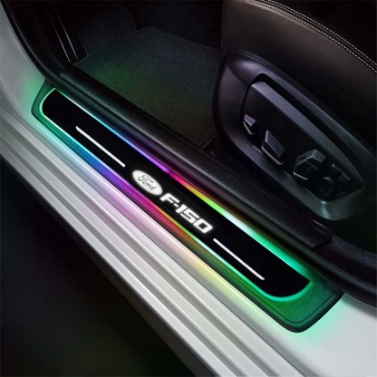 LED Wireless Illuminated Door Sills For Ford F150-Car Door Sills