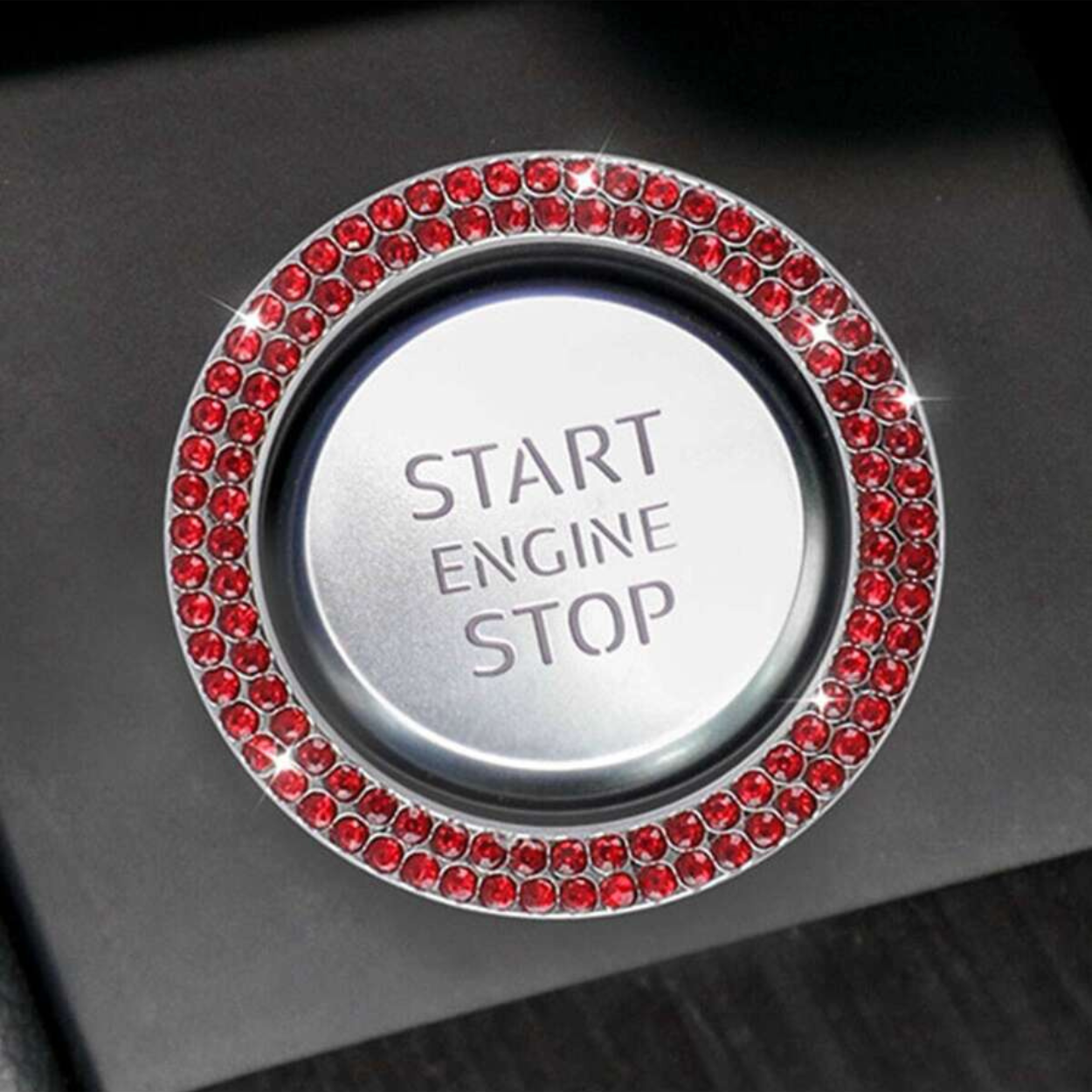 Rhinestone Car One Button Start Sticker