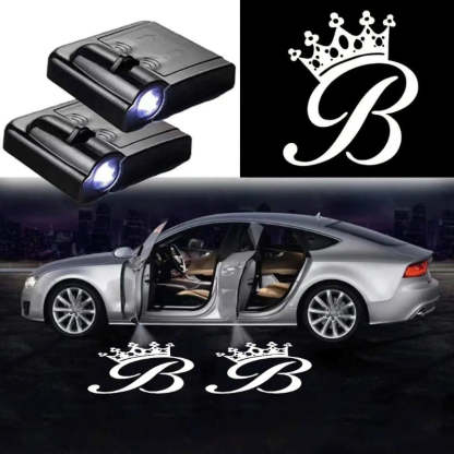Set Of 2 Crown Car Door Lights-Car Door Sills