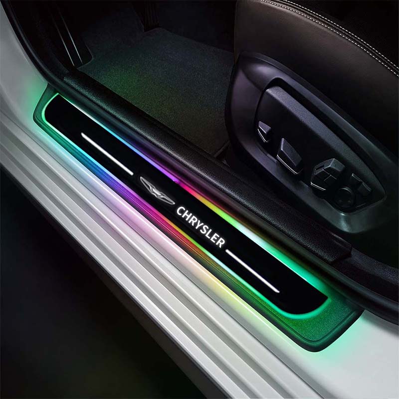 LED Wireless Illuminated Door Sills For Chrysler-Car Door Sills