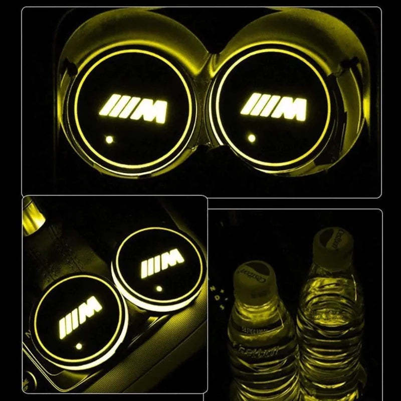 LED BMW Car Cup Holder Lights-Car Door Sills