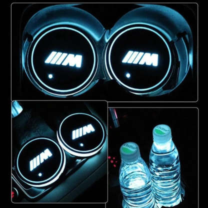 LED BMW Car Cup Holder Lights-Car Door Sills