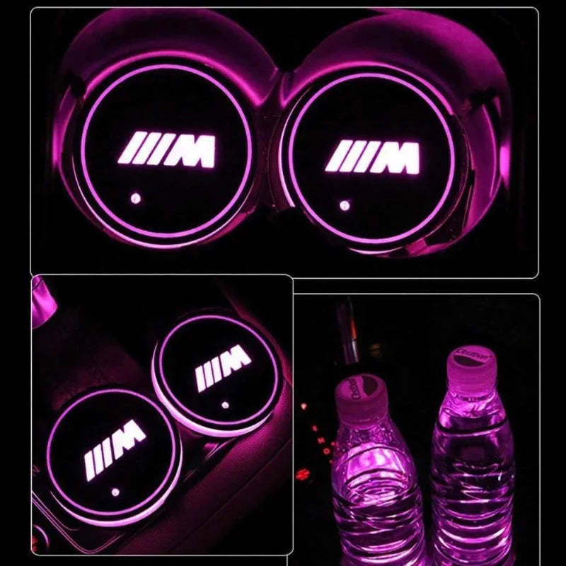LED BMW Car Cup Holder Lights-Car Door Sills