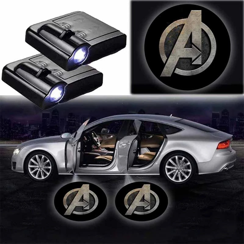 Pack Of 2 Marvel Avengers Car Lights-Car Door Sills
