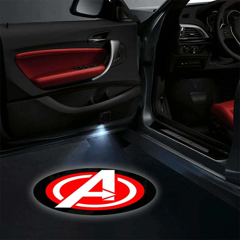 Set Of 2 Marvel Avengers Car Lights-Car Door Sills