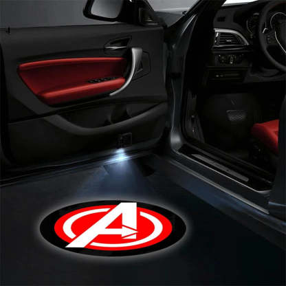 Set Of 2 Marvel Avengers Car Lights-Car Door Sills