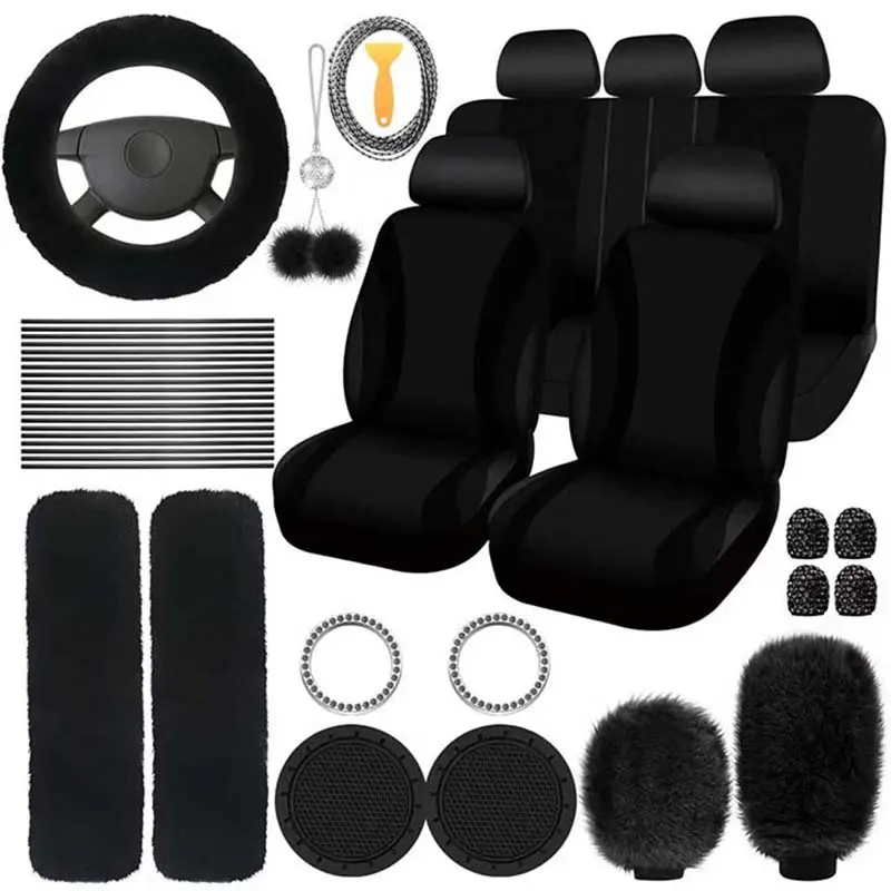 45 Pieces Car Seat Covers And Interior Accessories Set