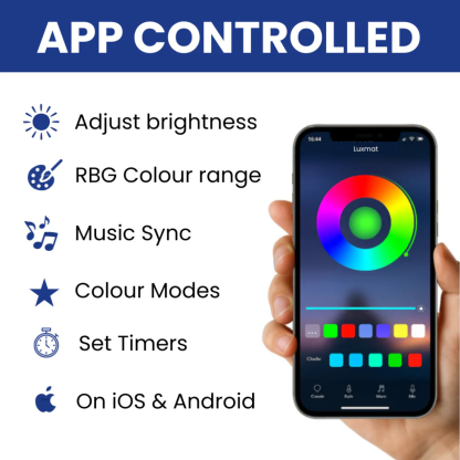 LED Starlight Car Floor Mats With App Control And RGB Effects