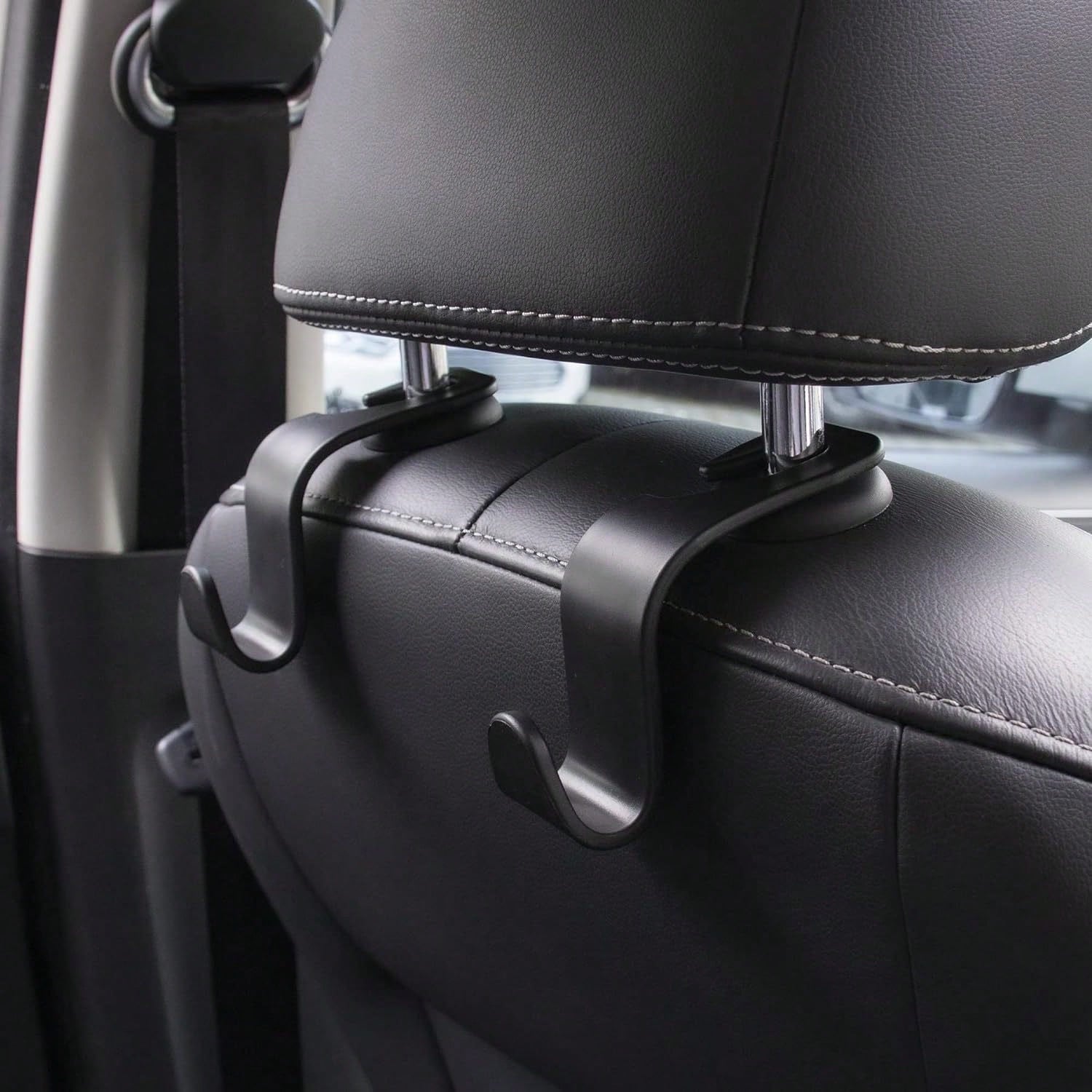 4 Piece Universal Car Headrest Storage Hooks
