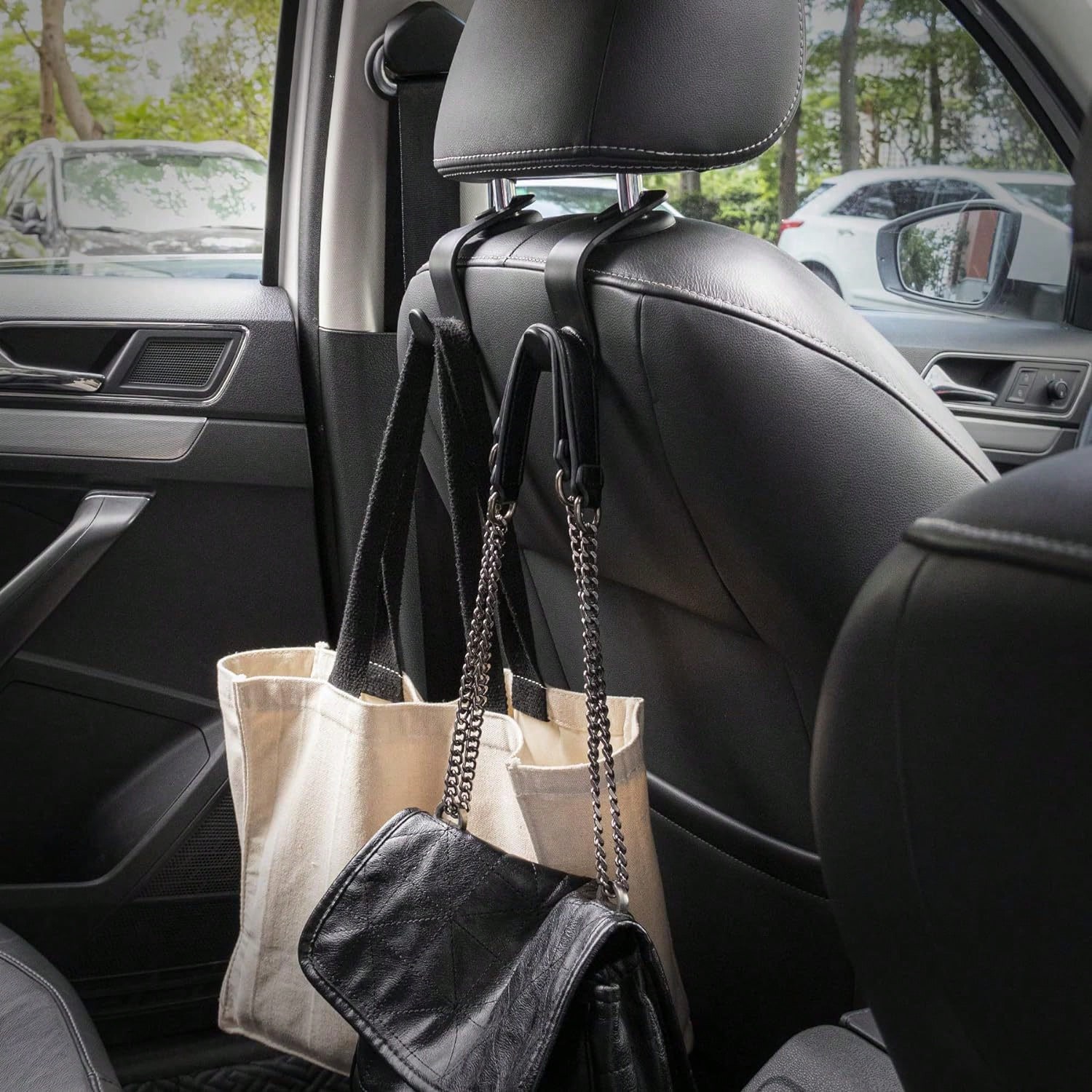 4 Piece Universal Car Headrest Storage Hooks