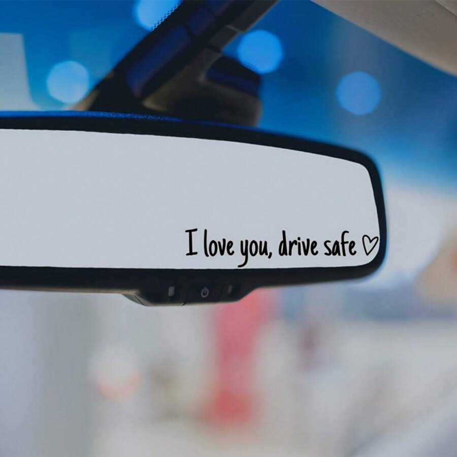 1 Piece Rearview Mirror Car Decals For Women