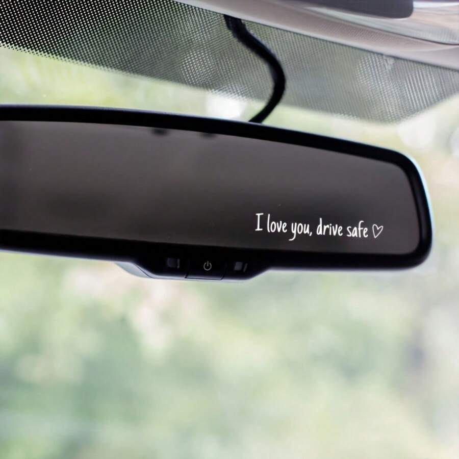 1 Piece Rearview Mirror Car Decals For Women