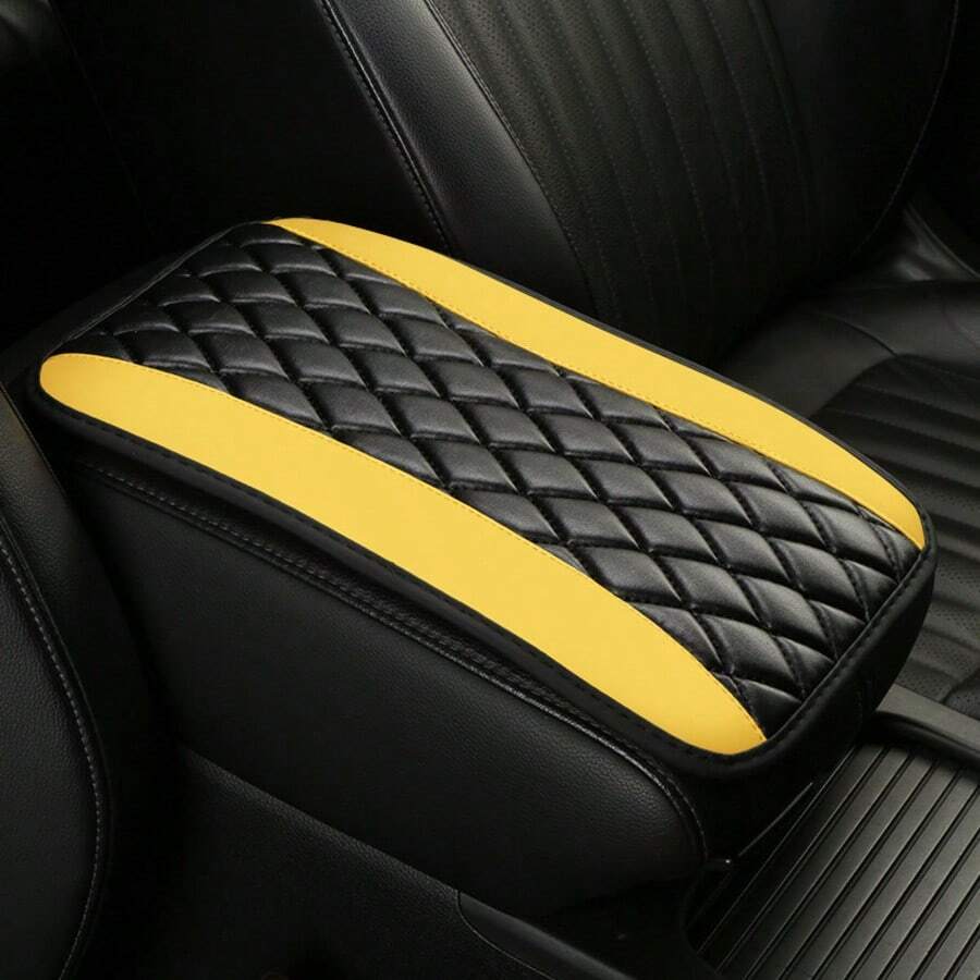 Universal 4 Season Car Center Console Embroidered Non Slip Armrest Cover