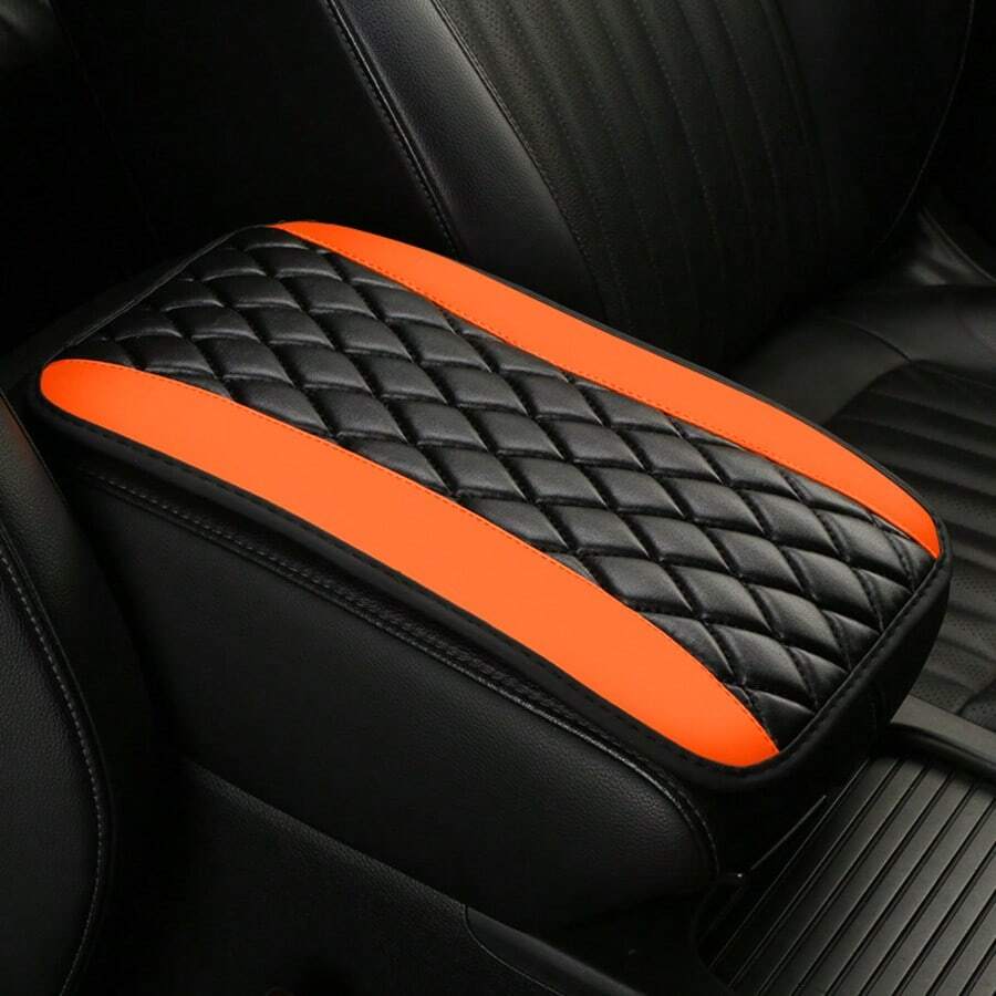 Universal 4 Season Car Center Console Embroidered Non Slip Armrest Cover