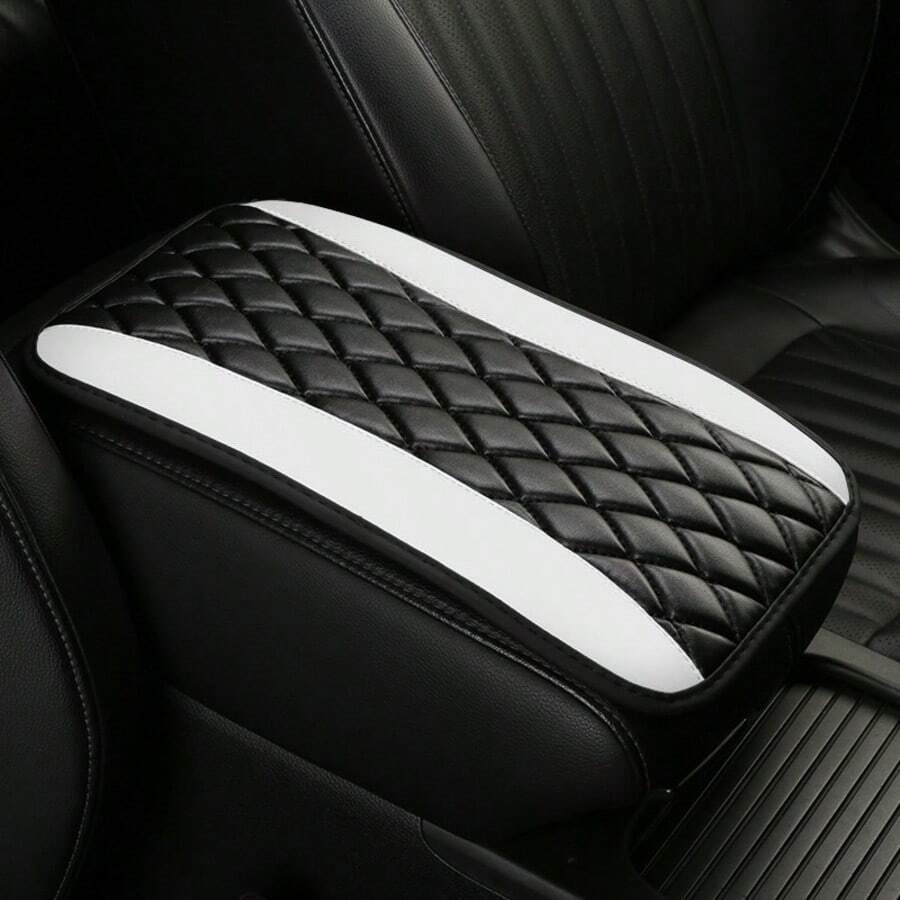 Universal 4 Season Car Center Console Embroidered Non Slip Armrest Cover
