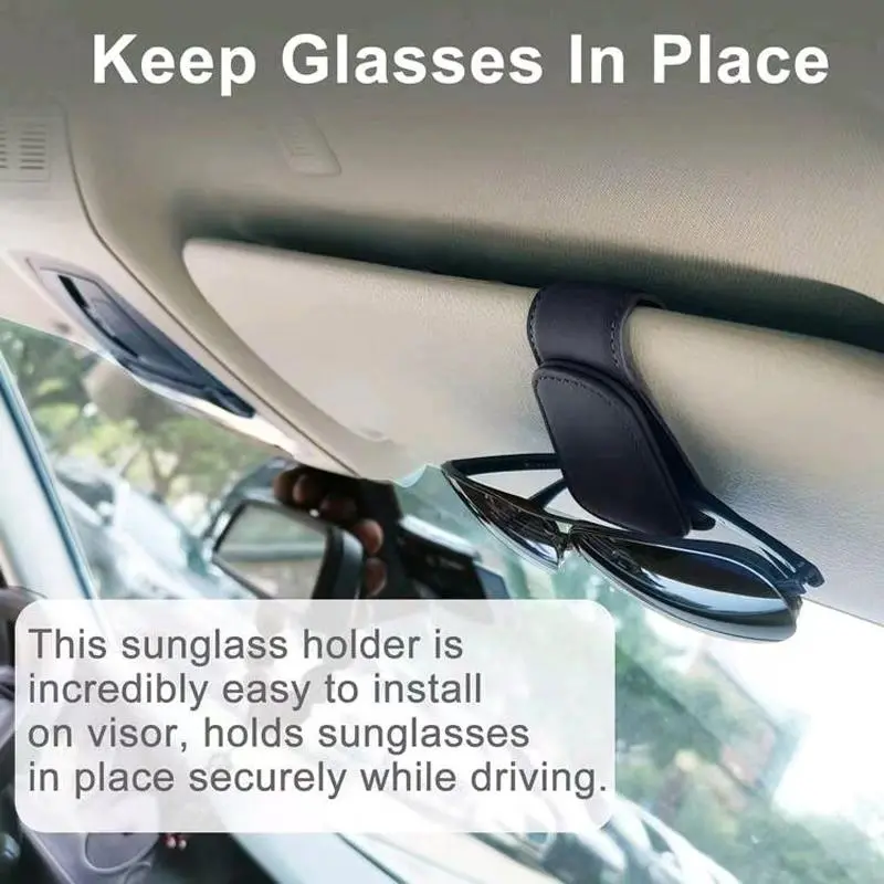 Magnetic Visor Clip Mount Card Slot Holder For Cars