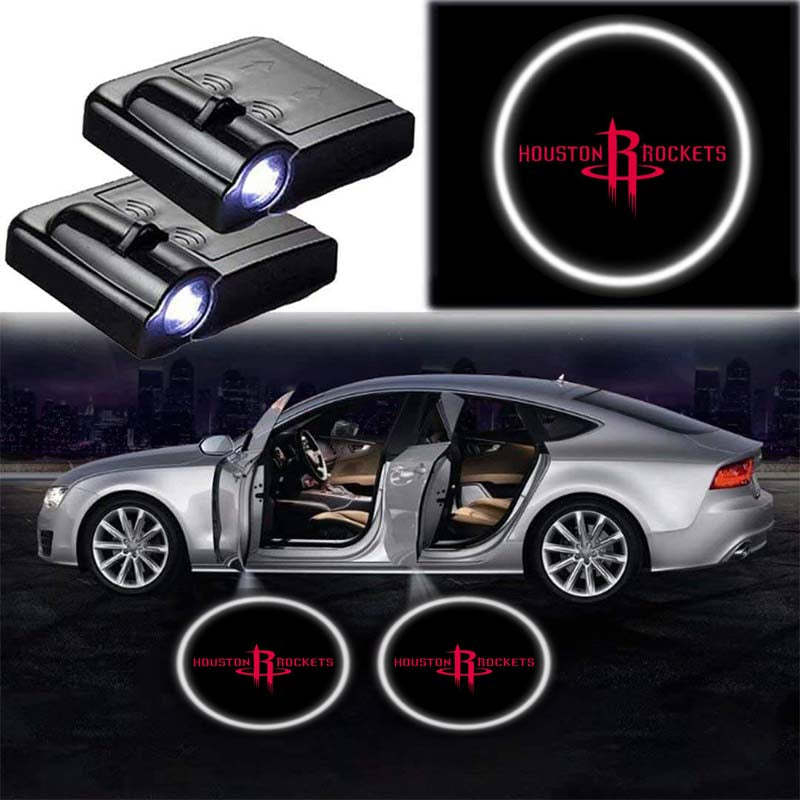 Pack Of 2 Houston Rockets Car Door Lights-Car Door Sills
