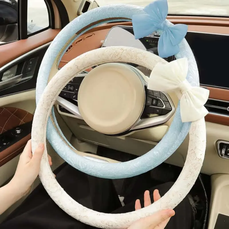 15 Inch Diameter Non Slip Lace Steering Wheel Covers For Cars