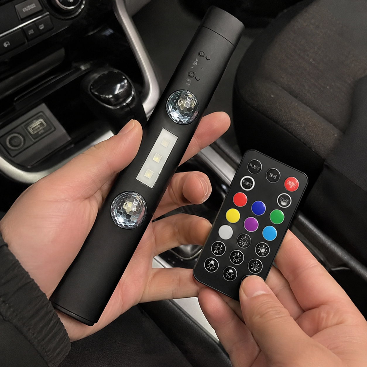 Wireless RGB Car Interior LED Light With Remote Control And USB