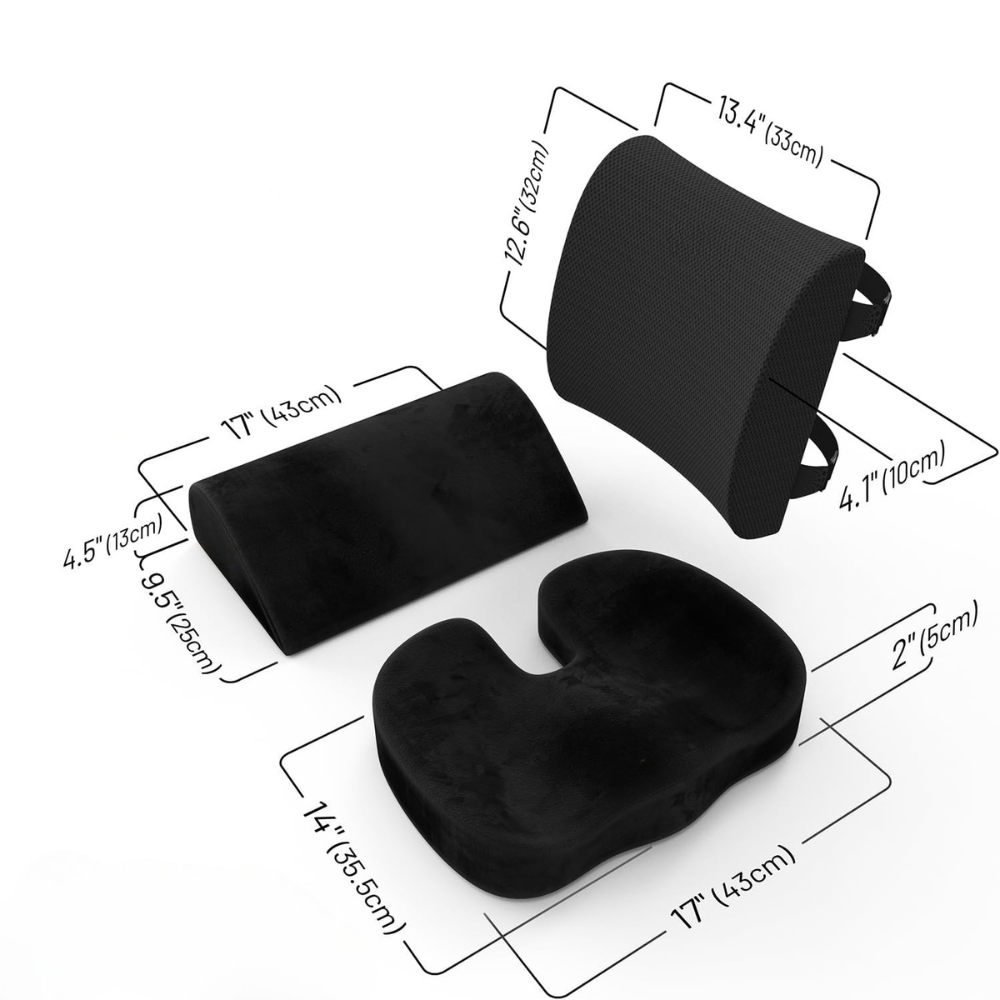 Memory Foam Seat Cushion For Support Set Office Car-Car Door Sills