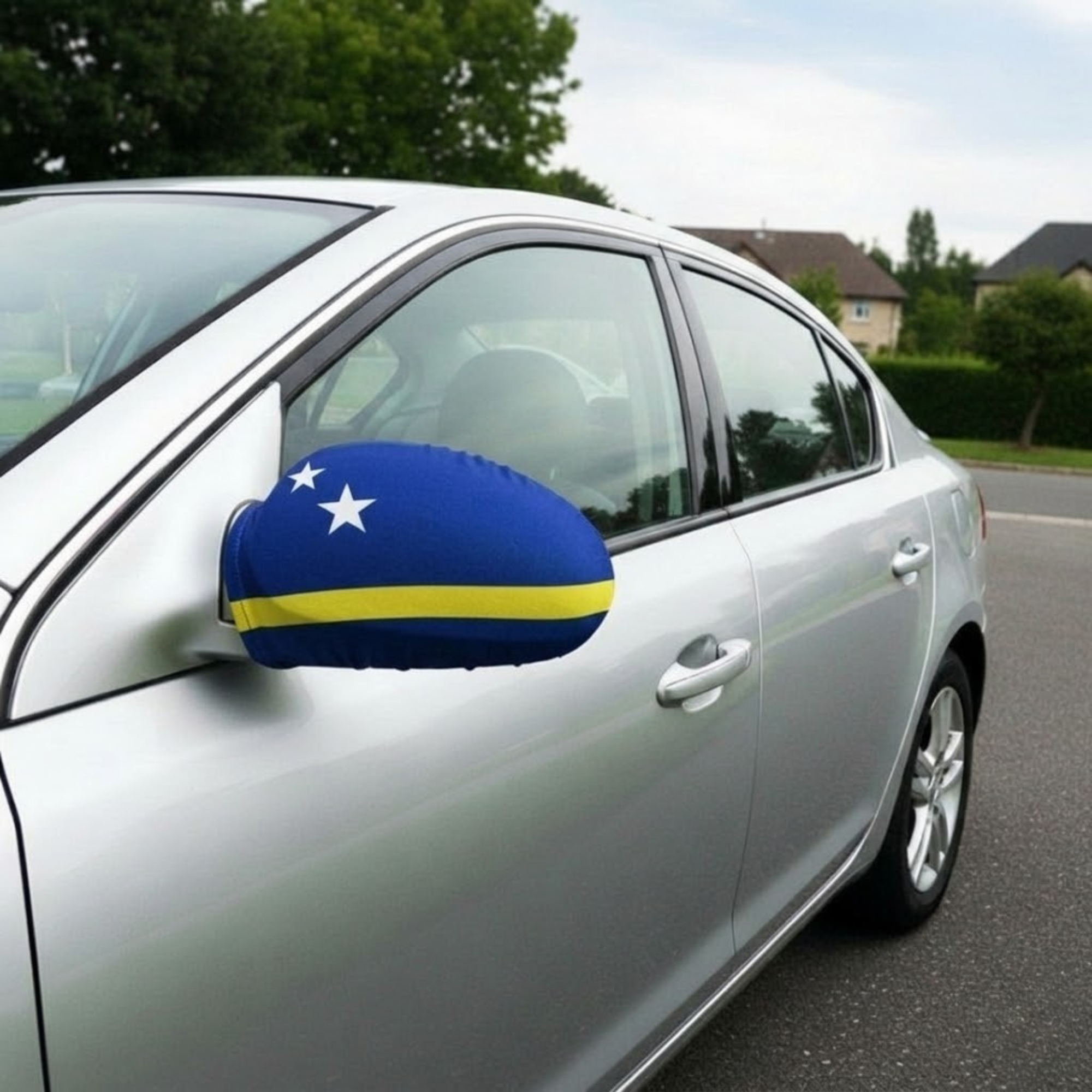 Official FIFA 2026 Curaçao Car Mirror Flag