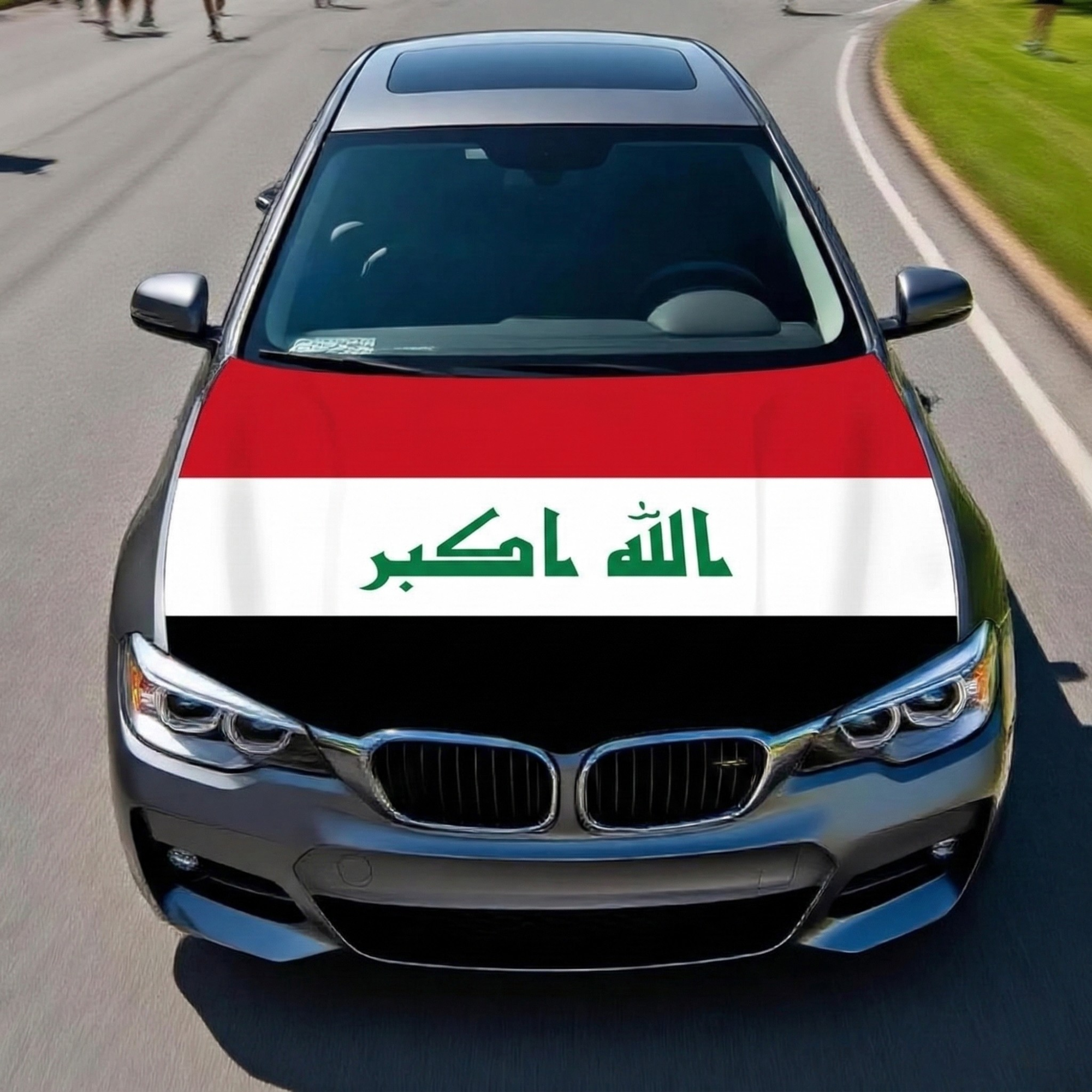 Official FIFA 2026 Iraq Flag Car Hood Cover