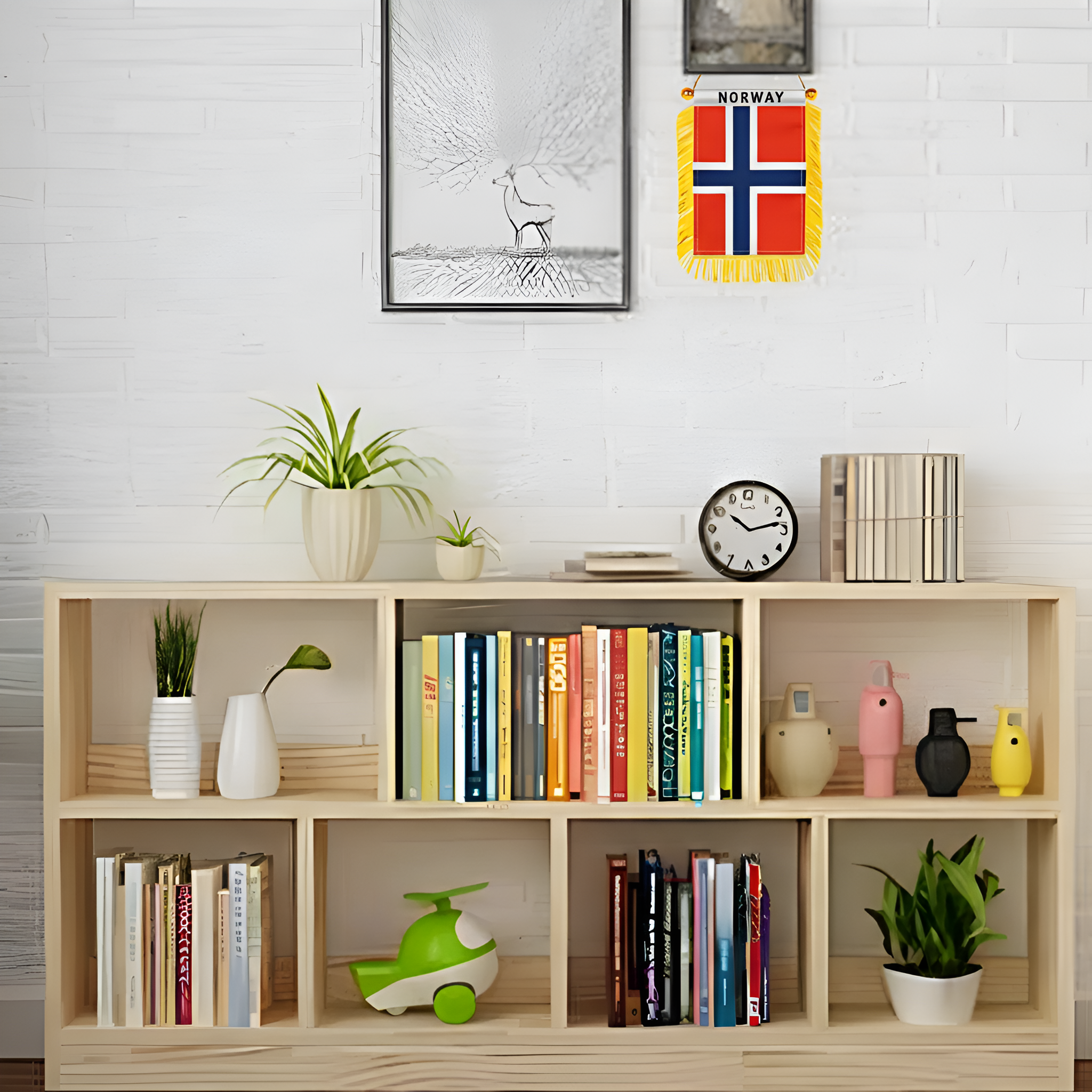 Official FIFA 2026 Norway Car Window Mini Decorative Flag