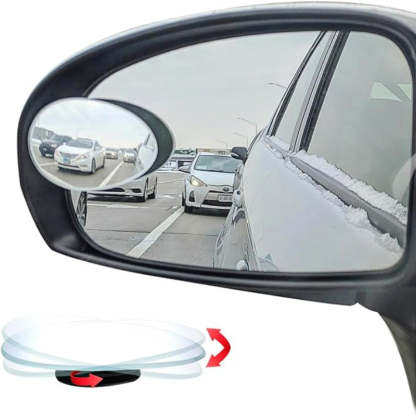 Blind Spot Car Mirror Set With Wide Angle Adhesive Lens-Car Door Sills