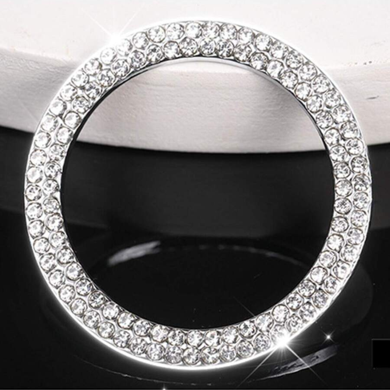 Rhinestone Car One Button Start Sticker