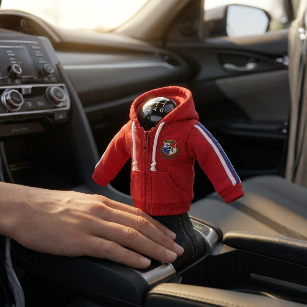 Panama Gear Shift Hoodie Cover, Marea Roja Fan Decor for World Cup 2026